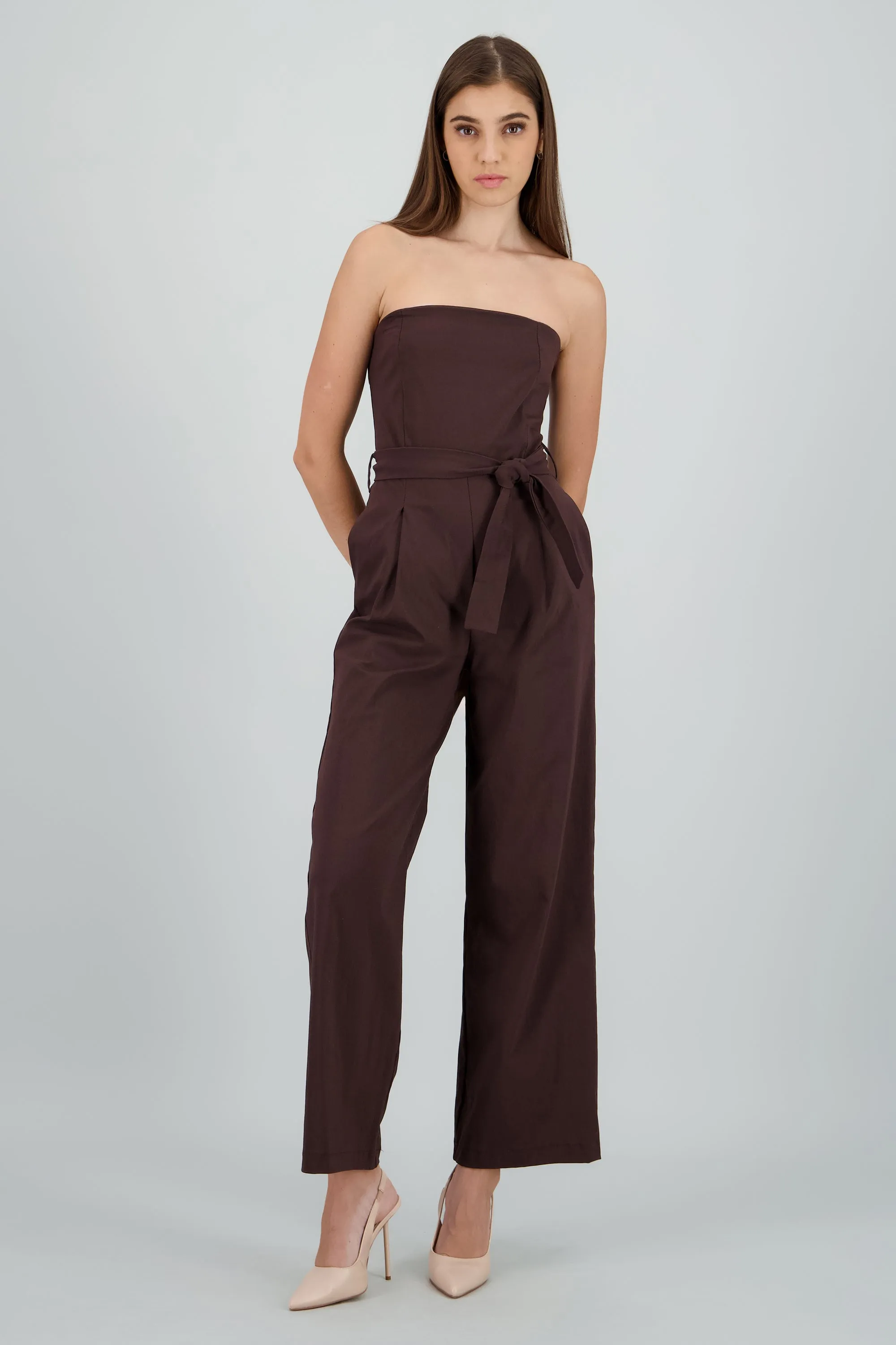 Jumpsuit strapless detalle cinturon sold by Shasa product image thumbnail 2