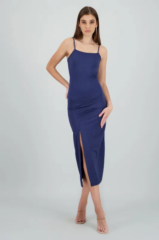 Vestido maxi brillos espalda abierta sold by Shasa