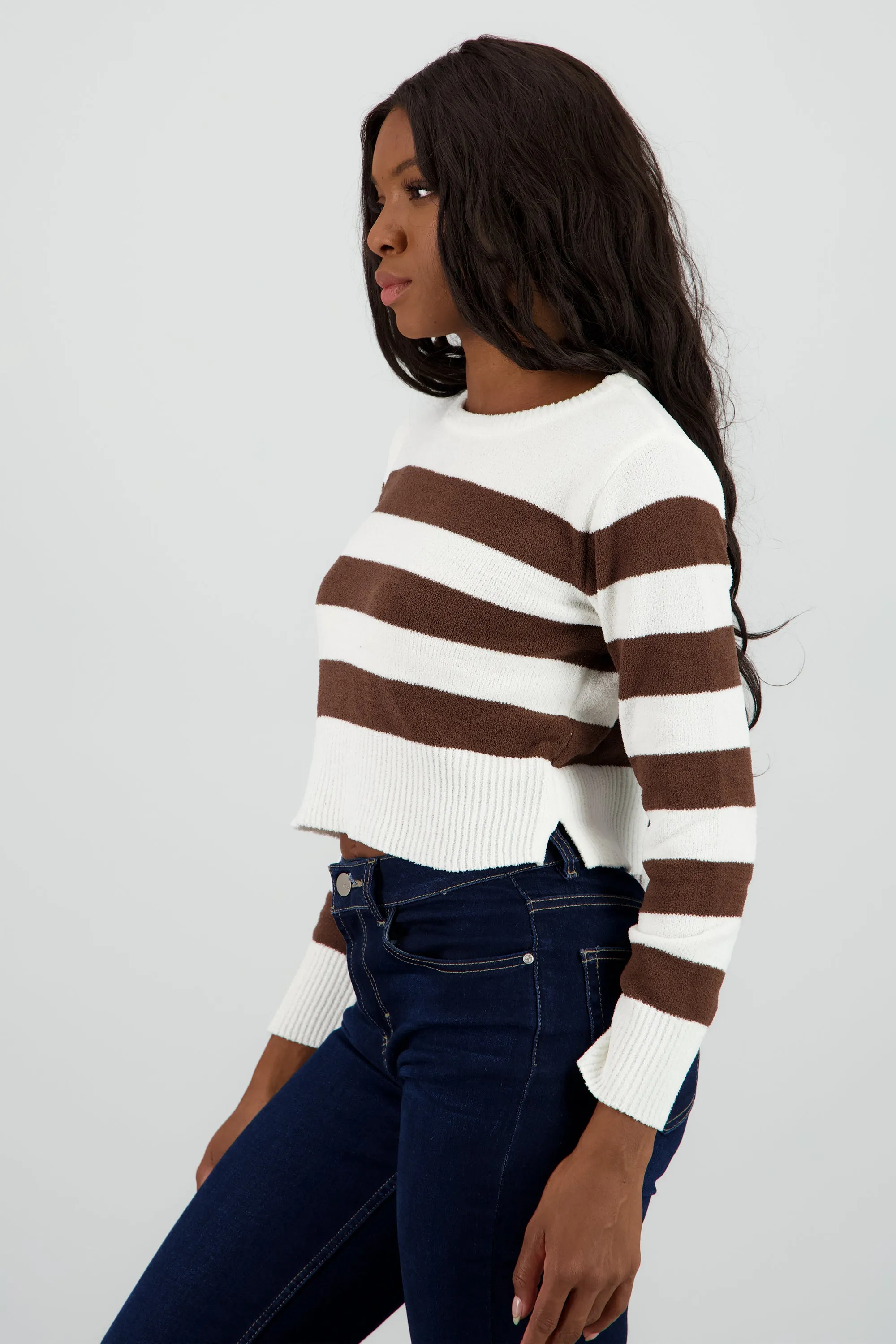 Suéter crop rayas sold by Shasa product image thumbnail 3