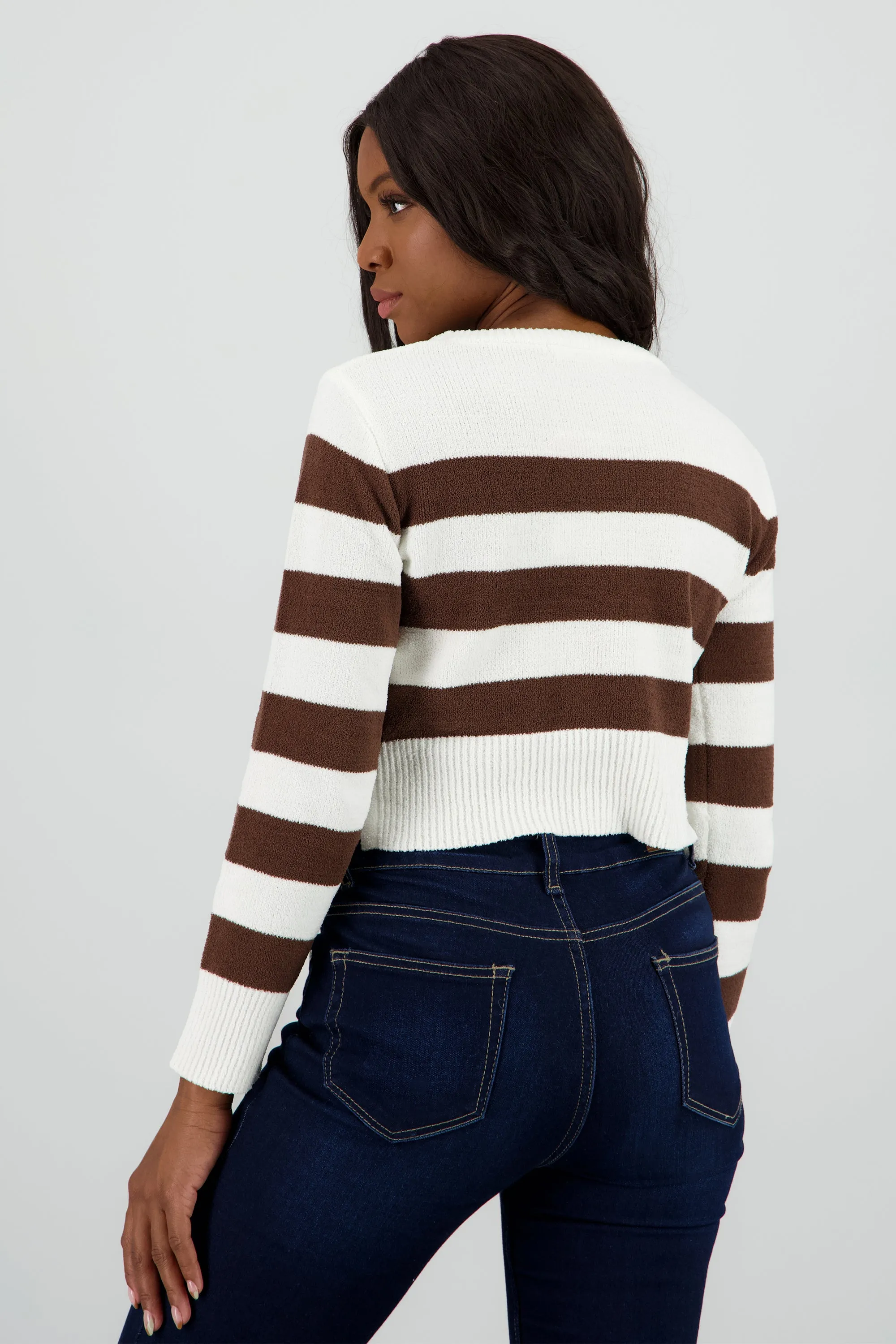 Suéter crop rayas sold by Shasa product image thumbnail 4