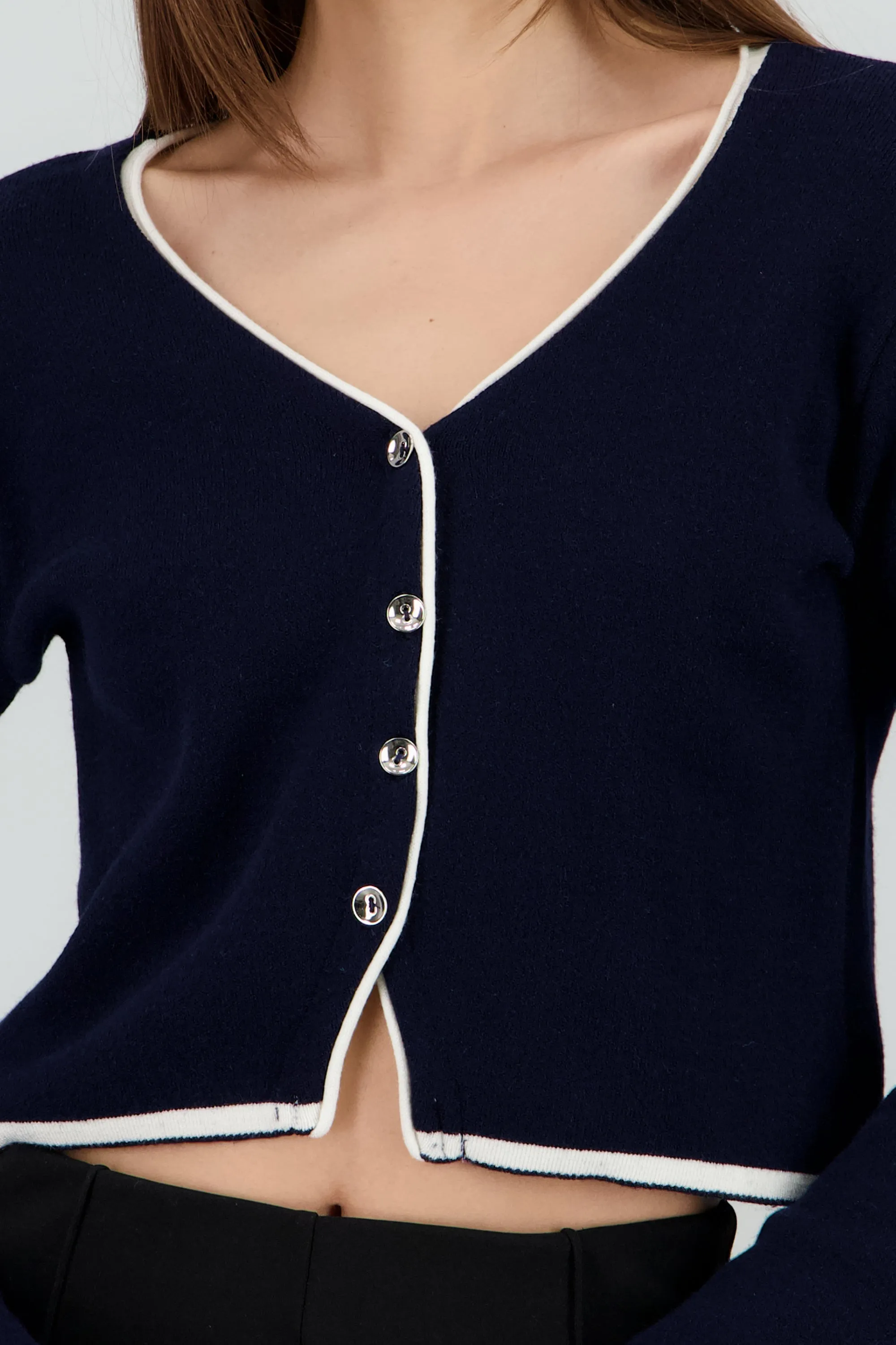 Cardigan botones detalle contraste sold by Shasa product image thumbnail 5