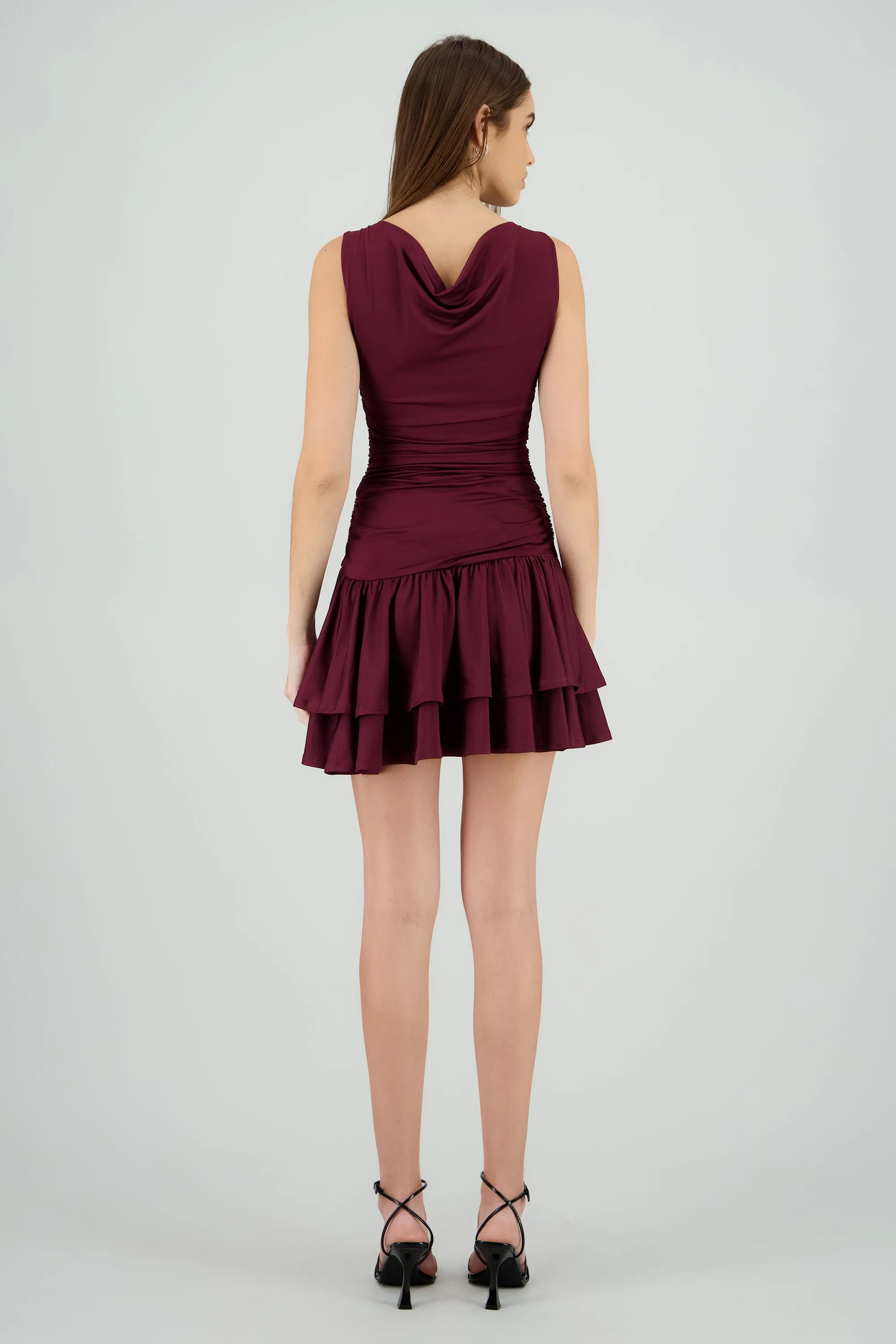 Vestido mini escote cuadrado detalle drapeado sold by Shasa product image thumbnail 4