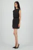 Vestido mini escote barco drapeado sold by Shasa