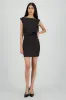 Vestido mini escote barco drapeado sold by Shasa