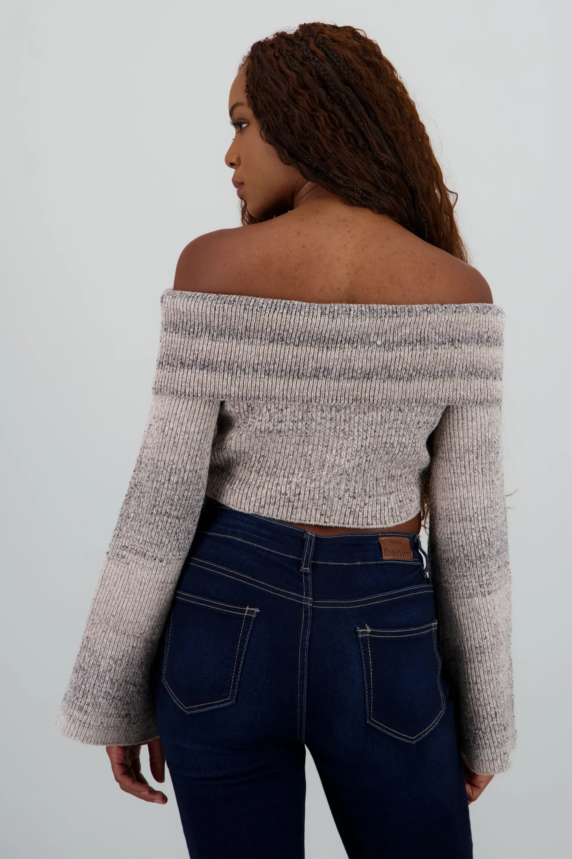 Sueter off shoulder jaspe sold by Shasa product image thumbnail 4