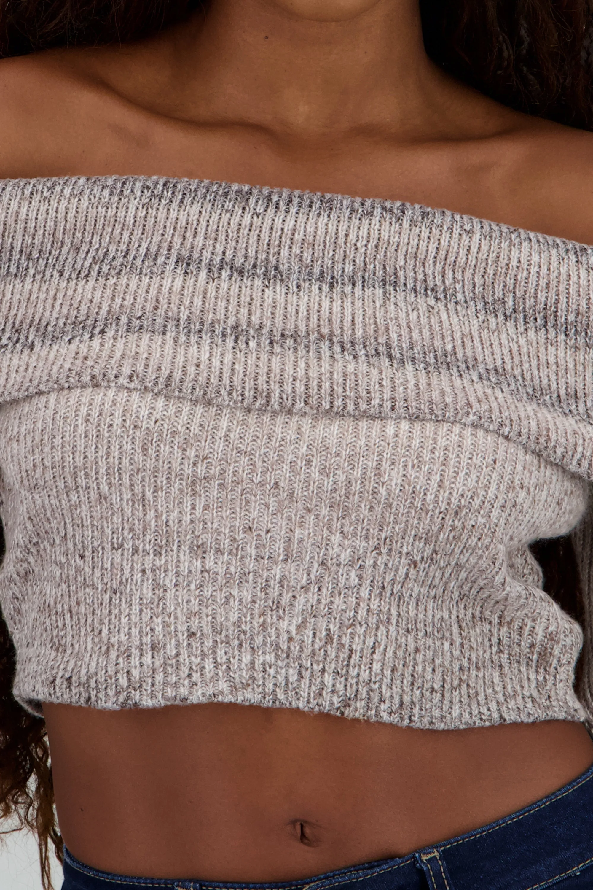 Sueter off shoulder jaspe sold by Shasa product image thumbnail 5