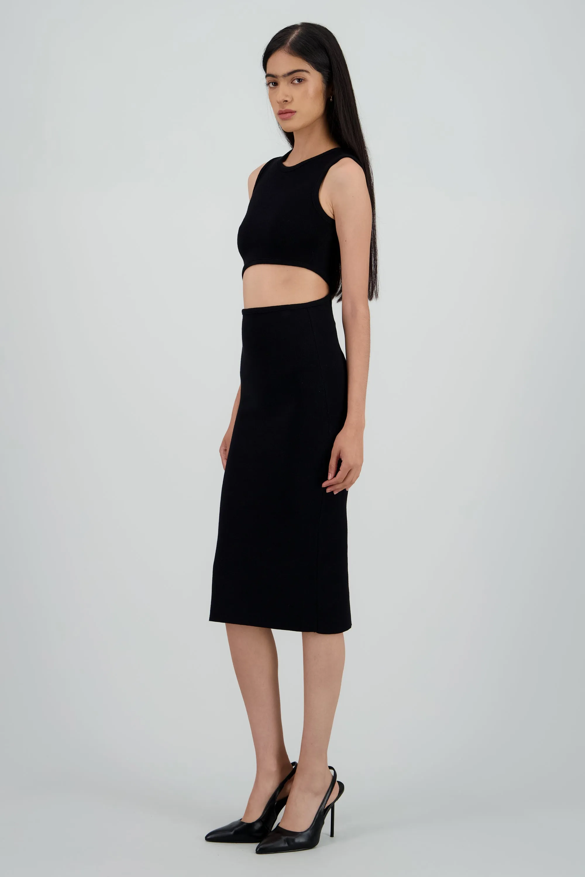 Vestido midi abertura cintura sold by Shasa product image thumbnail 3