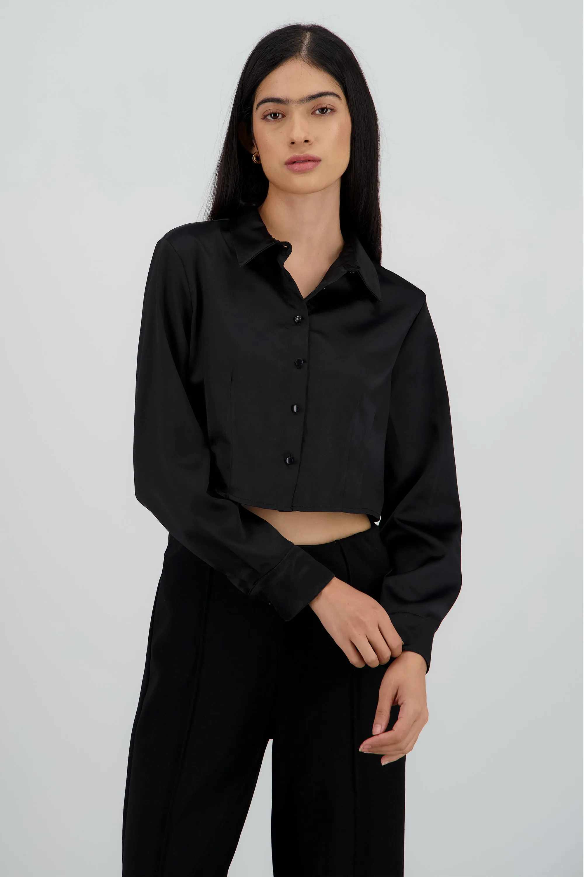 Camisa manga larga cuello detalle pinza sold by Shasa product image thumbnail 2