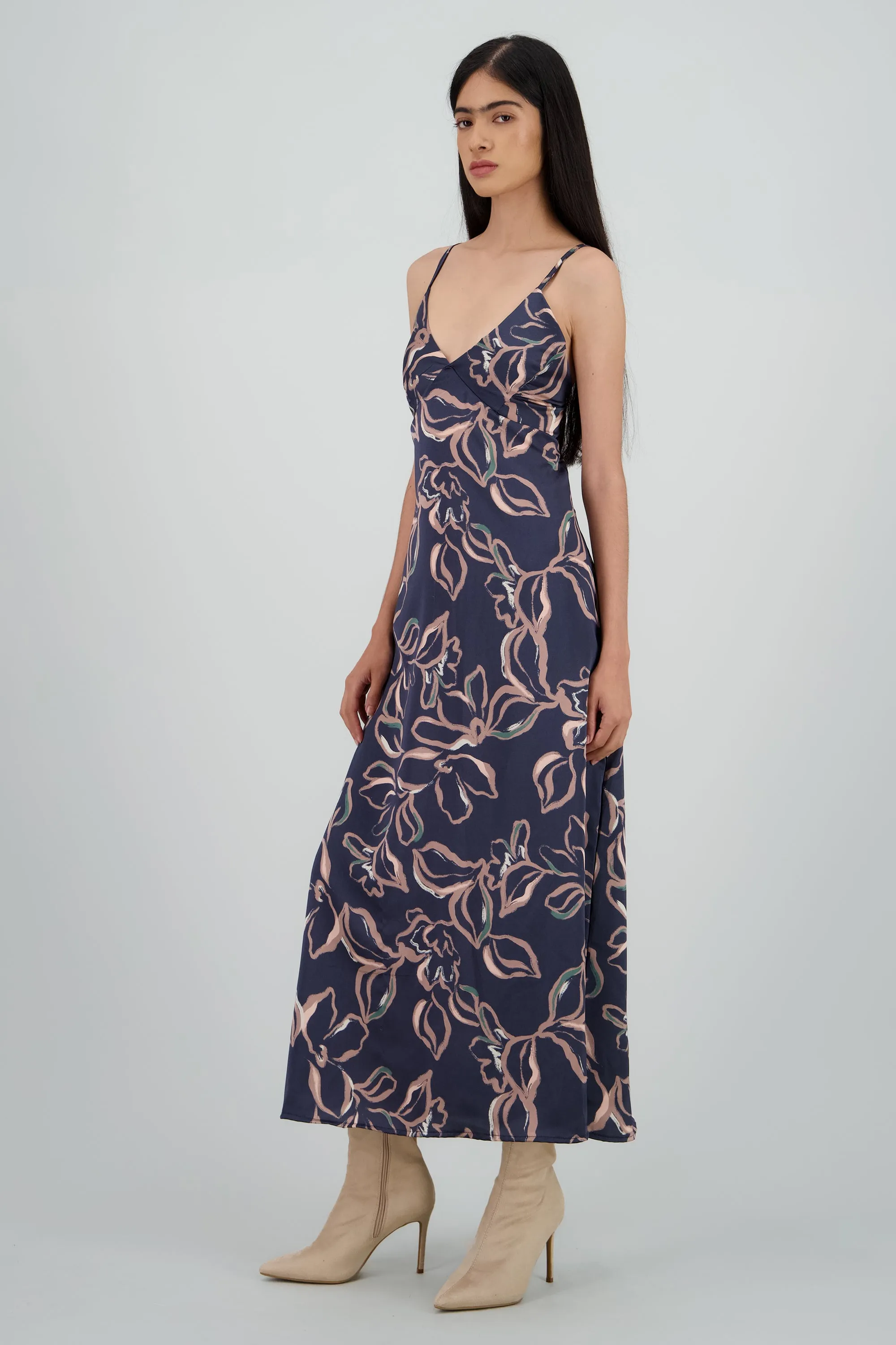 Vestido de tirantes esrampado flores sold by Shasa product image thumbnail 3