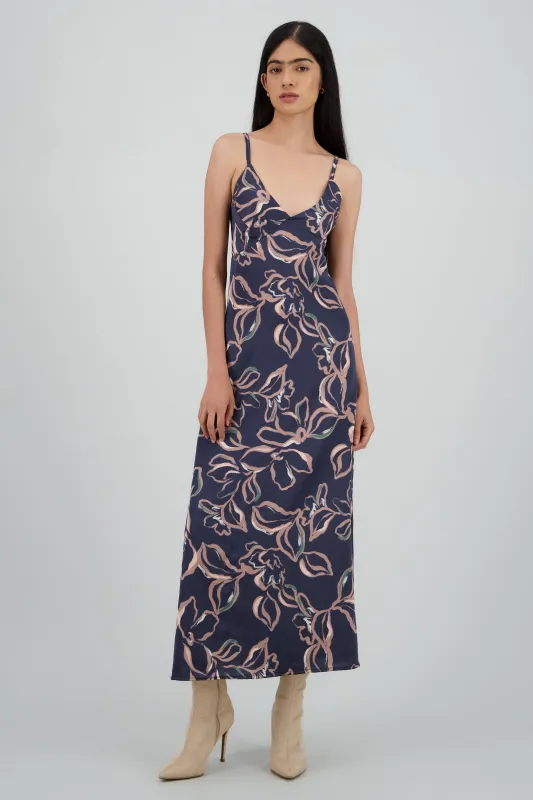 Vestido de tirantes esrampado flores sold by Shasa