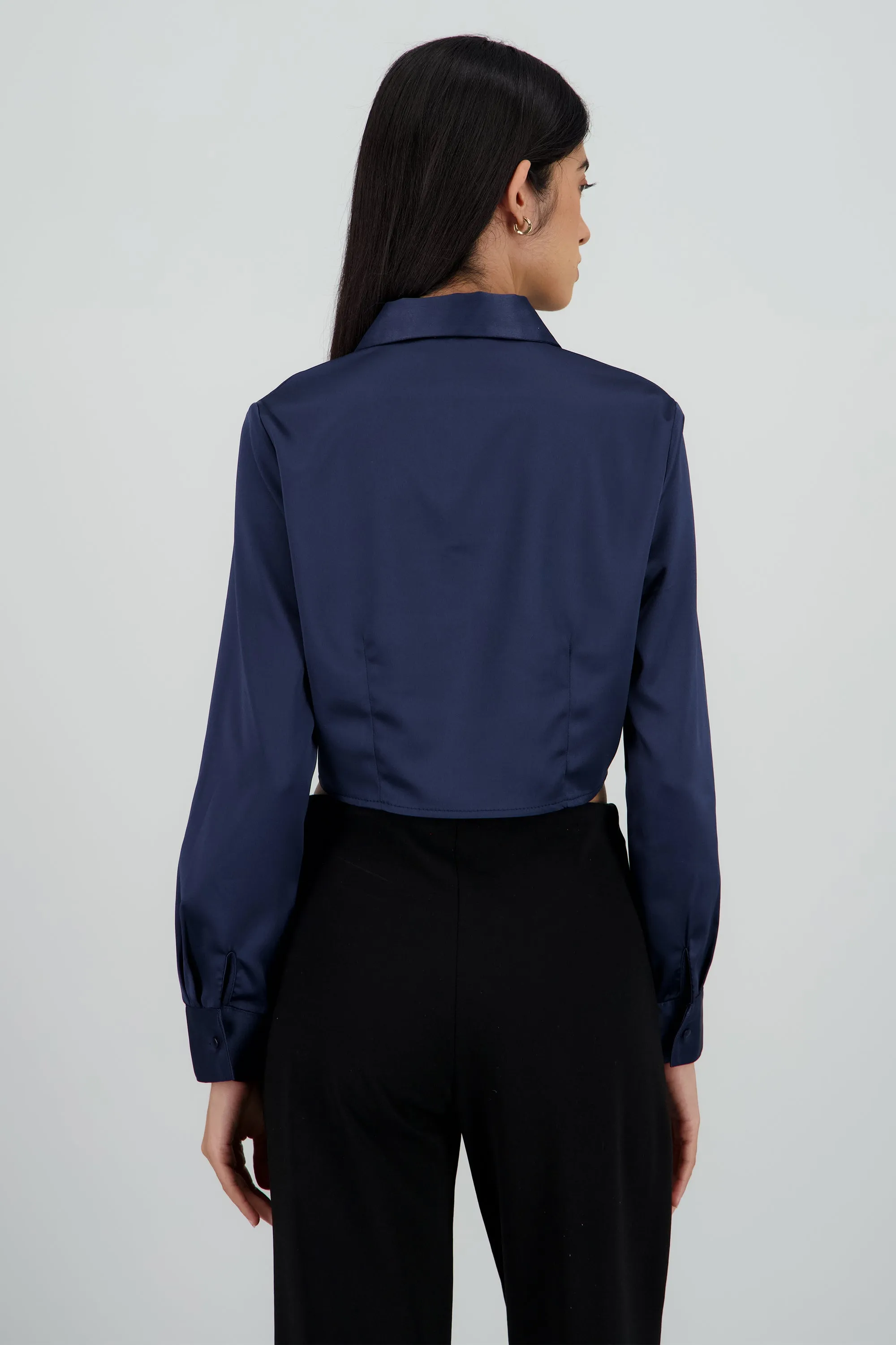 Camisa manga larga cuello detalle pinza sold by Shasa product image thumbnail 4