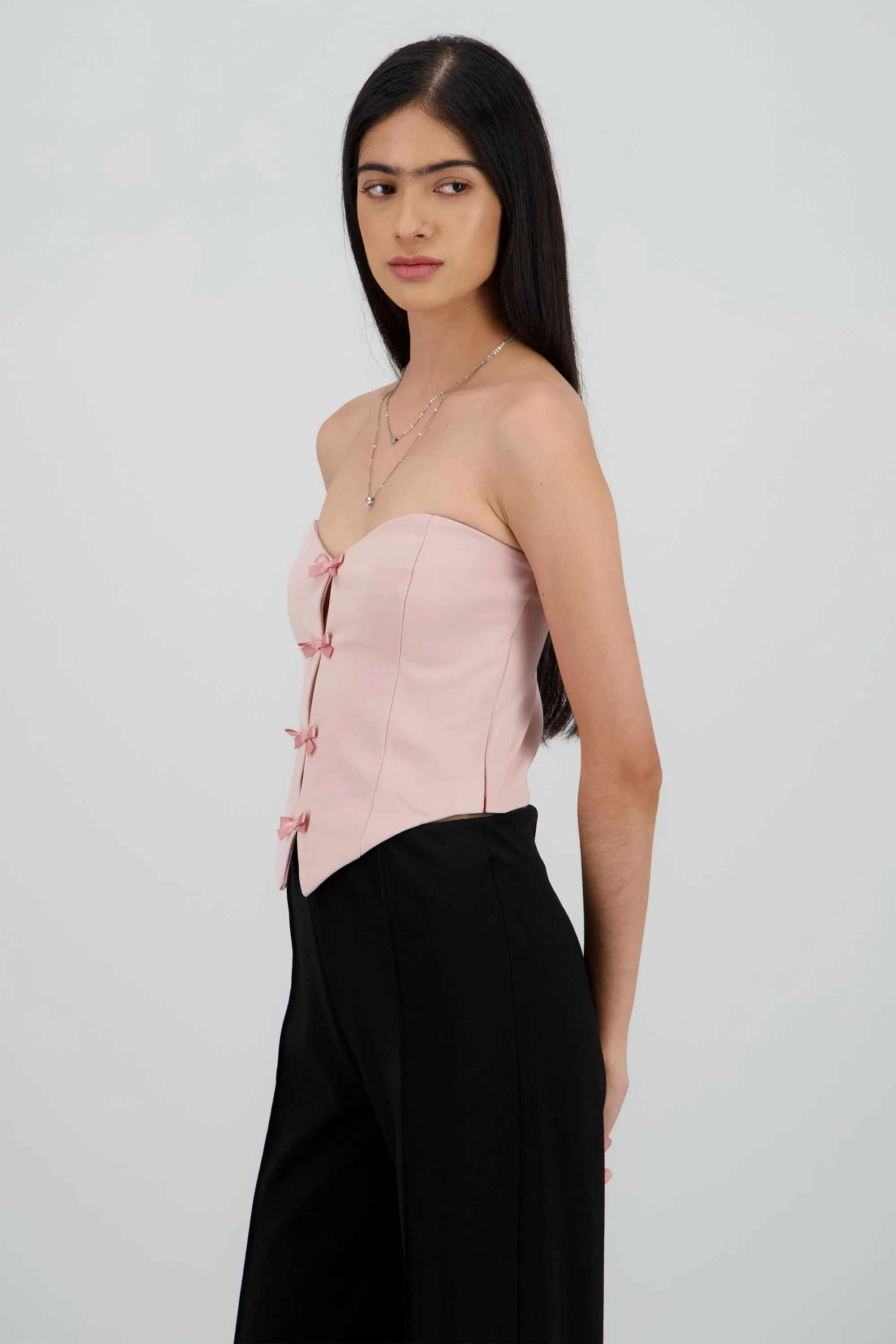 Top strapless detalle moños sold by Shasa product image thumbnail 3