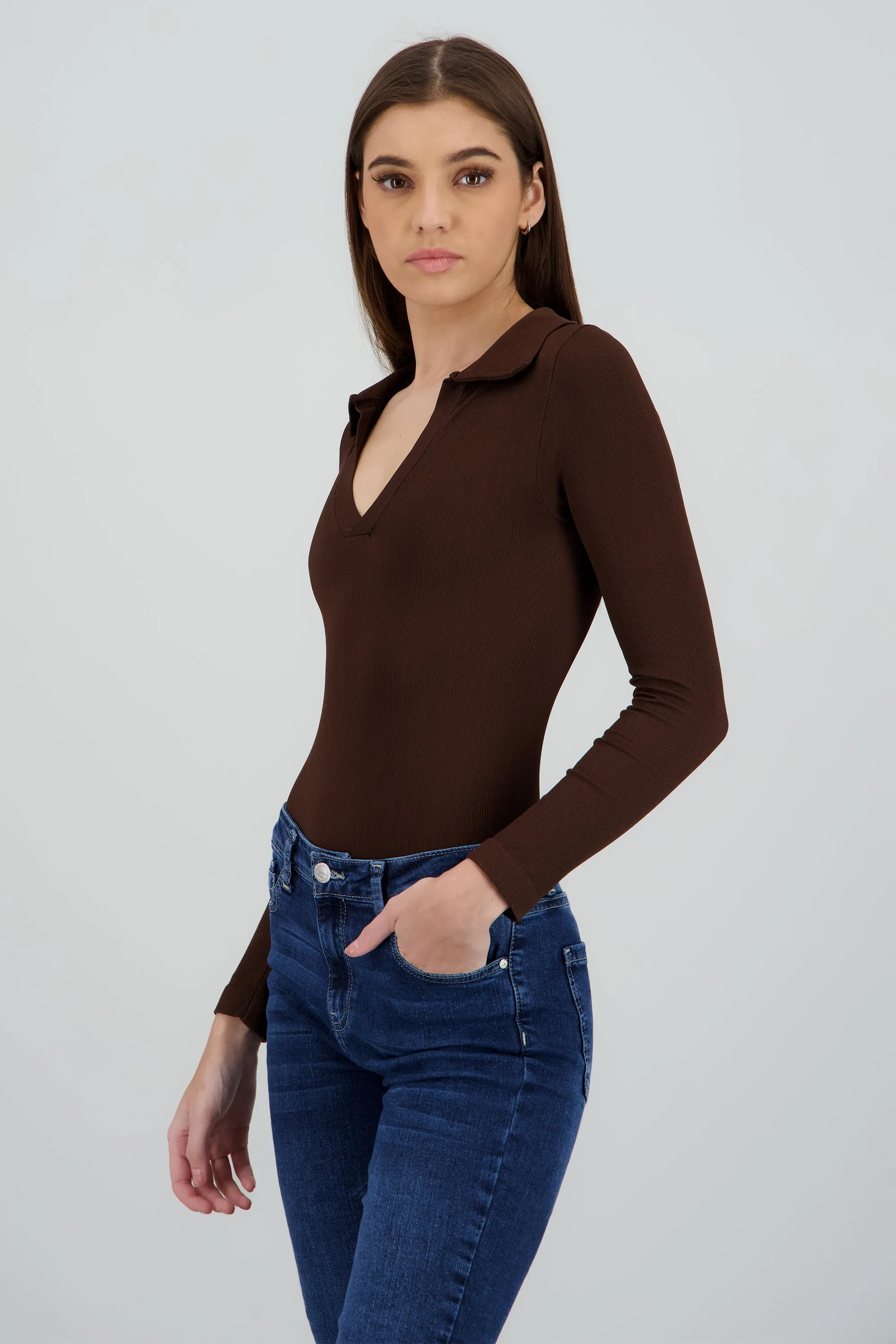 Bodysuit manga larga seamless liso sold by Shasa product image thumbnail 3