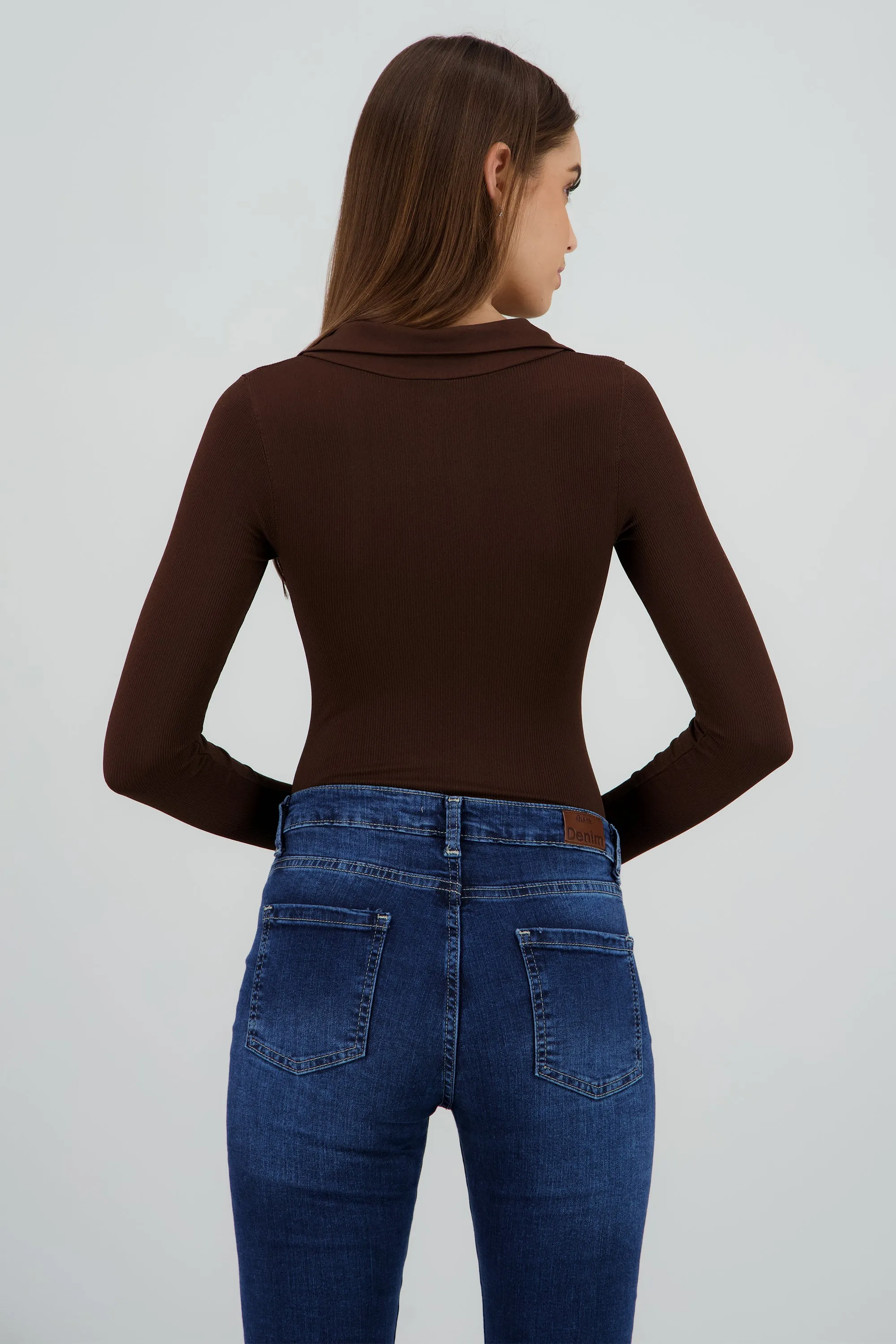 Bodysuit manga larga seamless liso sold by Shasa product image thumbnail 4