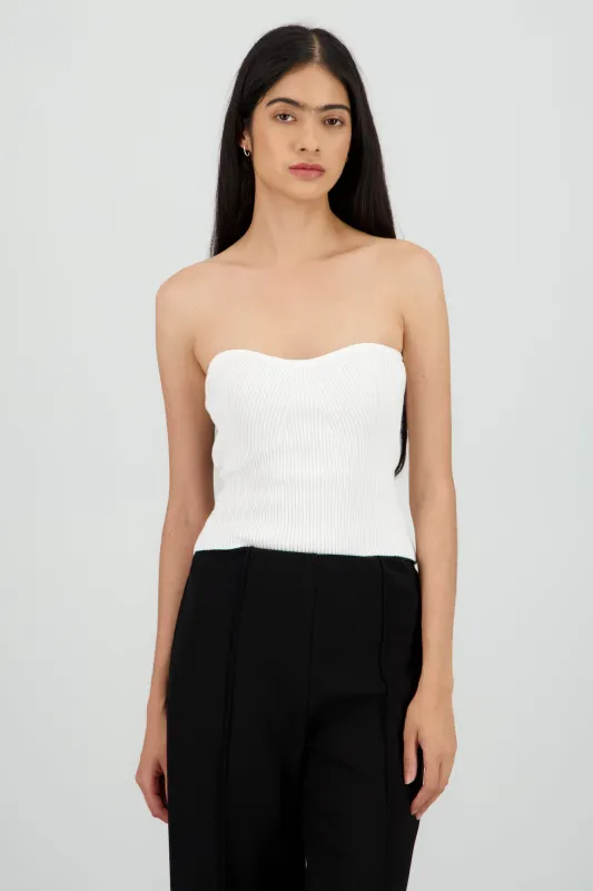 Top bandeau tejido sold by Shasa