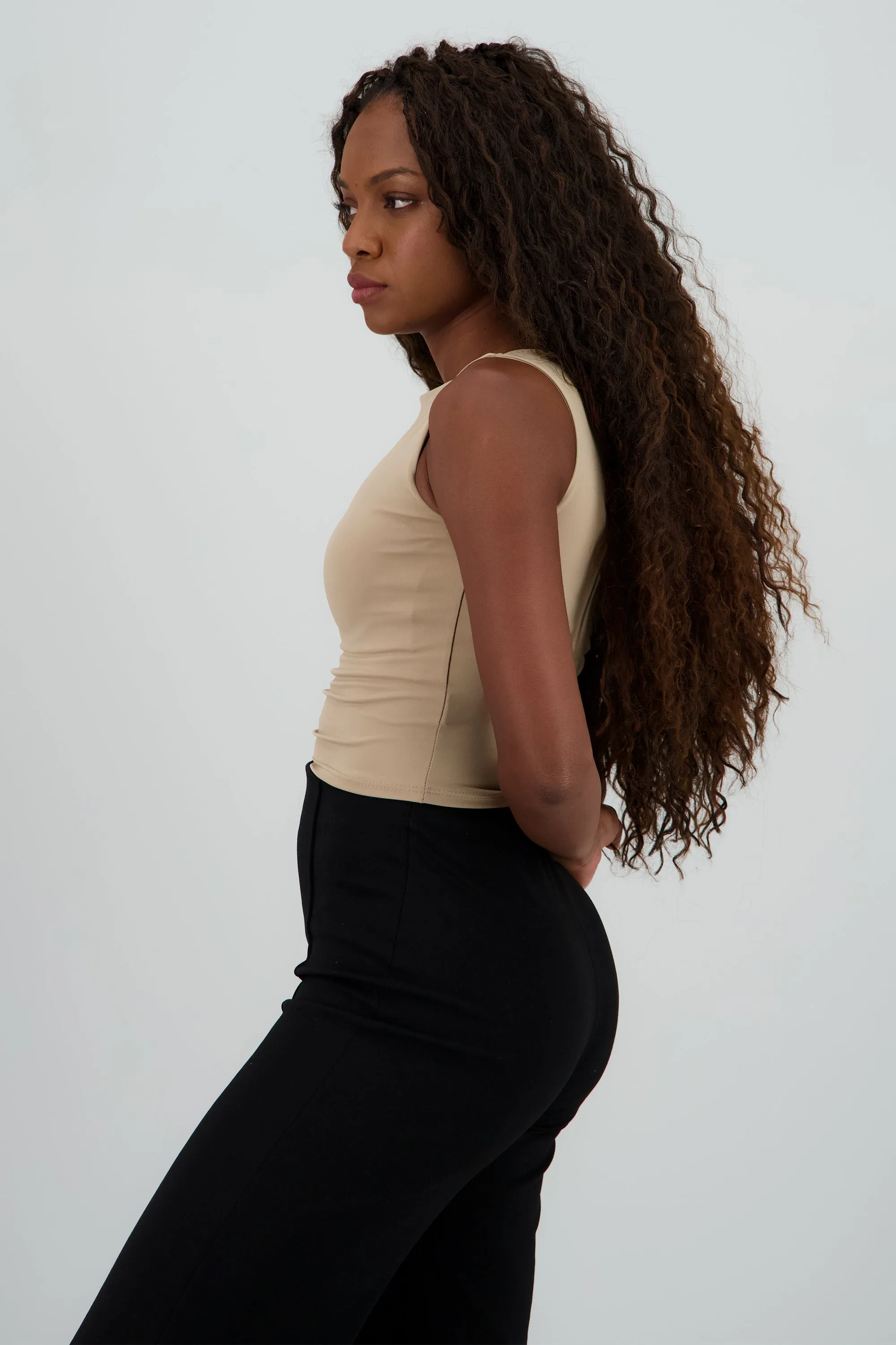 Top corto escote recto sin manga sold by Shasa product image thumbnail 3