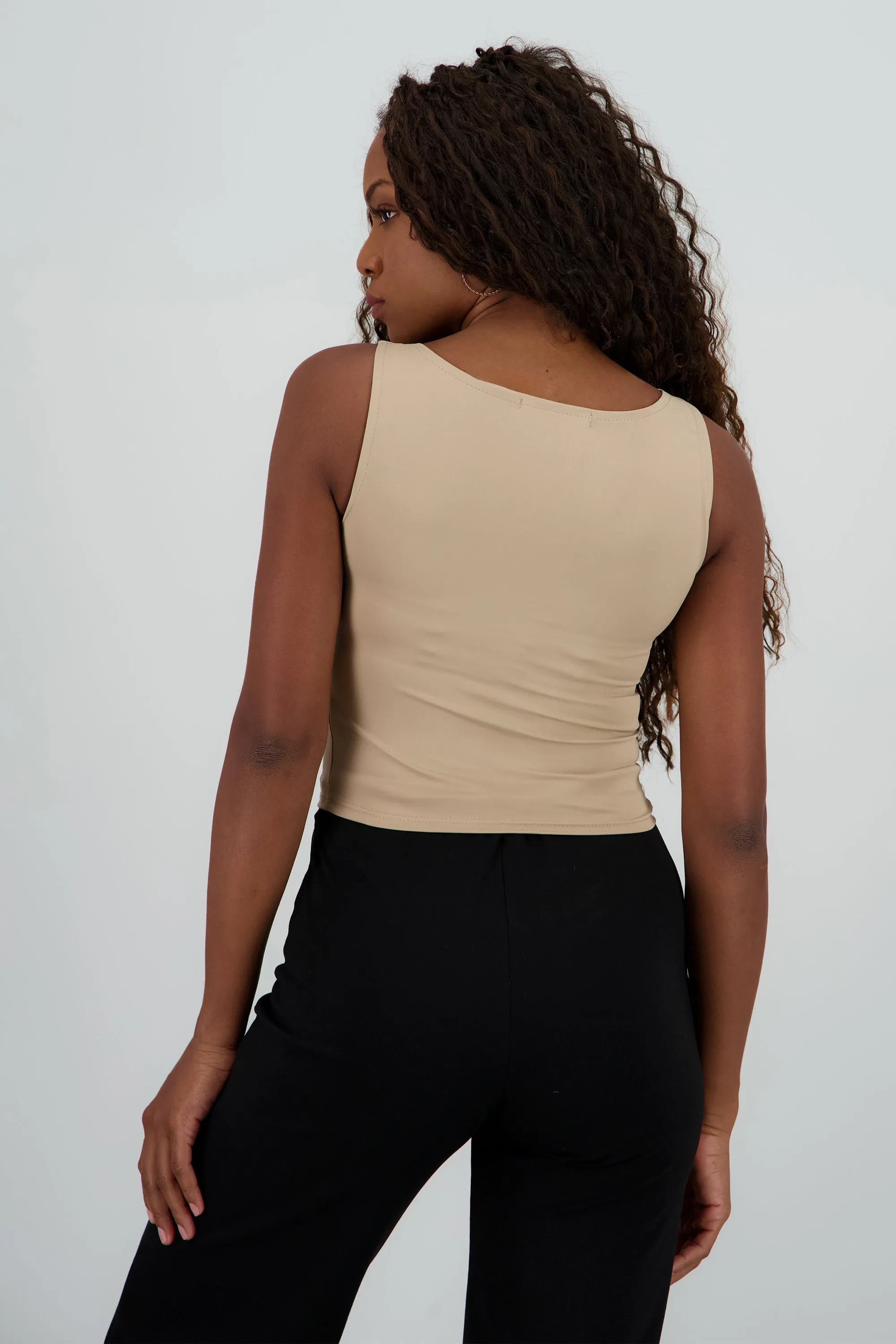 Top corto escote recto sin manga sold by Shasa product image thumbnail 4