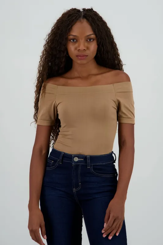 Bodysuit Liso Hombros Descubiertos sold by Shasa