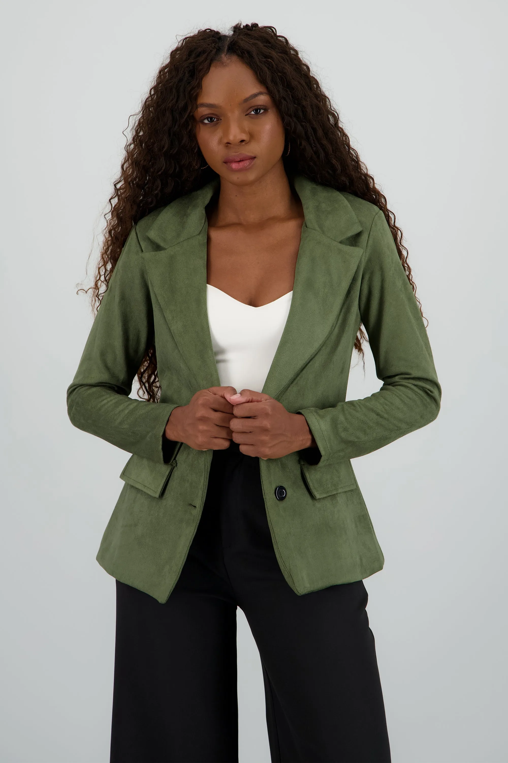 Saco recto suede sold by Shasa product image thumbnail 2