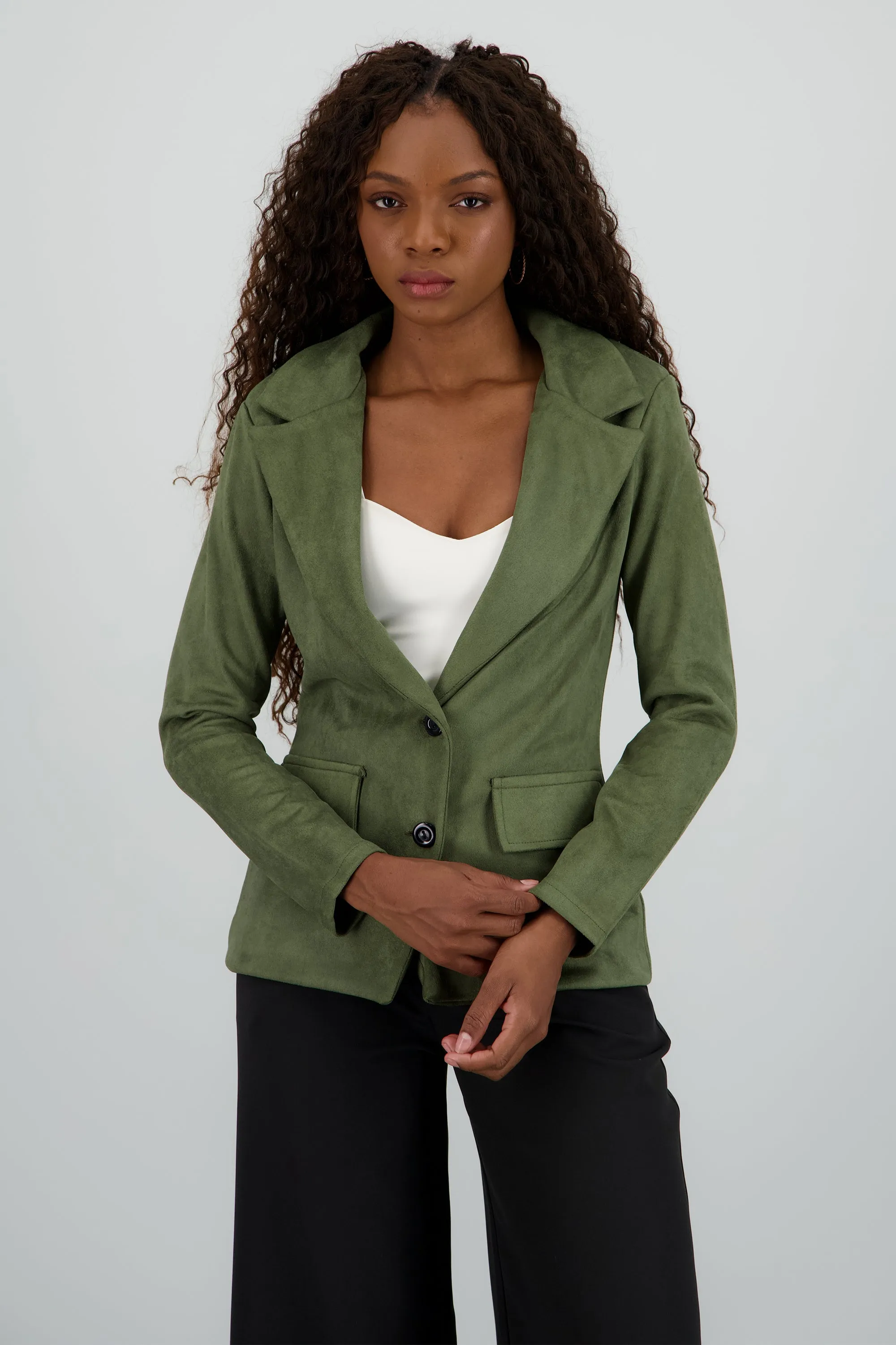 Saco recto suede sold by Shasa