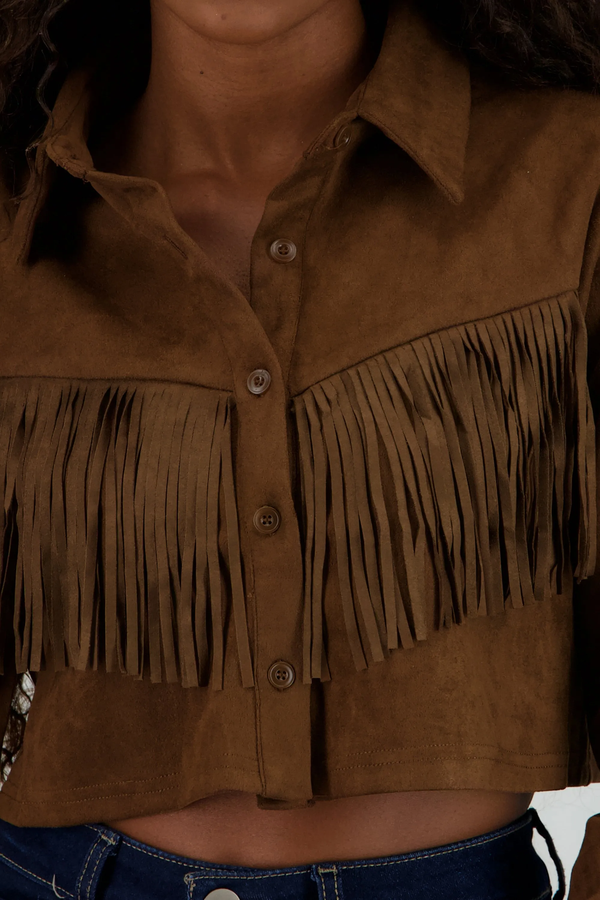 Camisa de gamuza con flecos cowboy sold by Shasa product image thumbnail 5