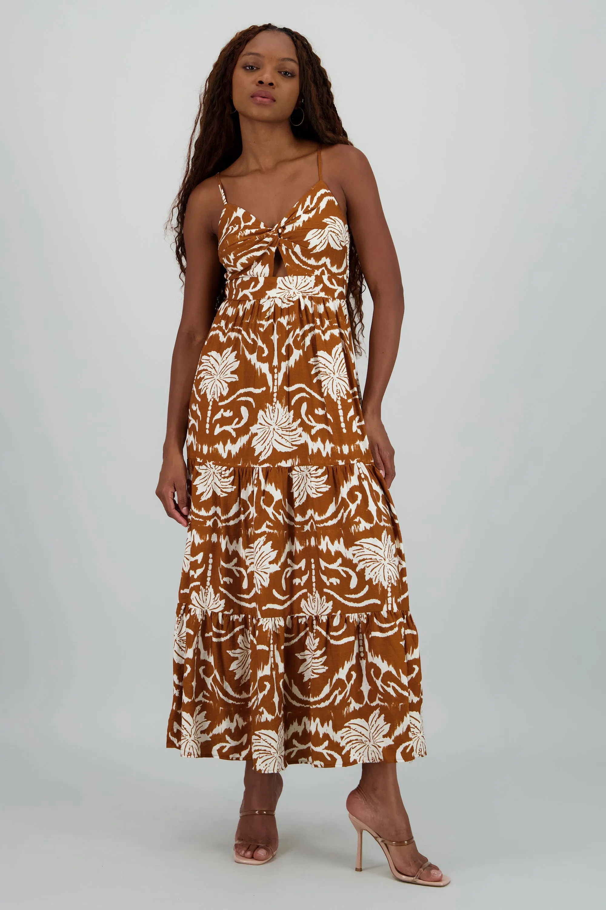 Maxi vestido estampado tropical sold by Shasa