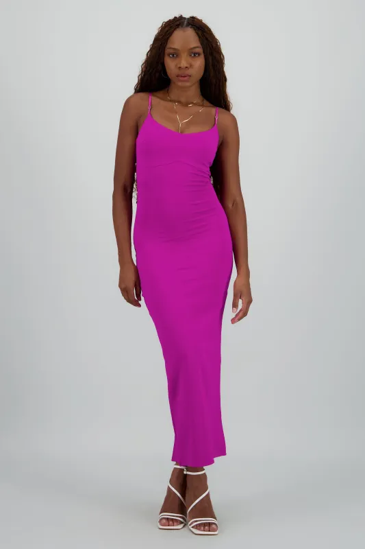 Maxi vestido bodycon liso sold by Shasa