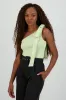 Top asimetrico detalle moño hombro sold by Shasa