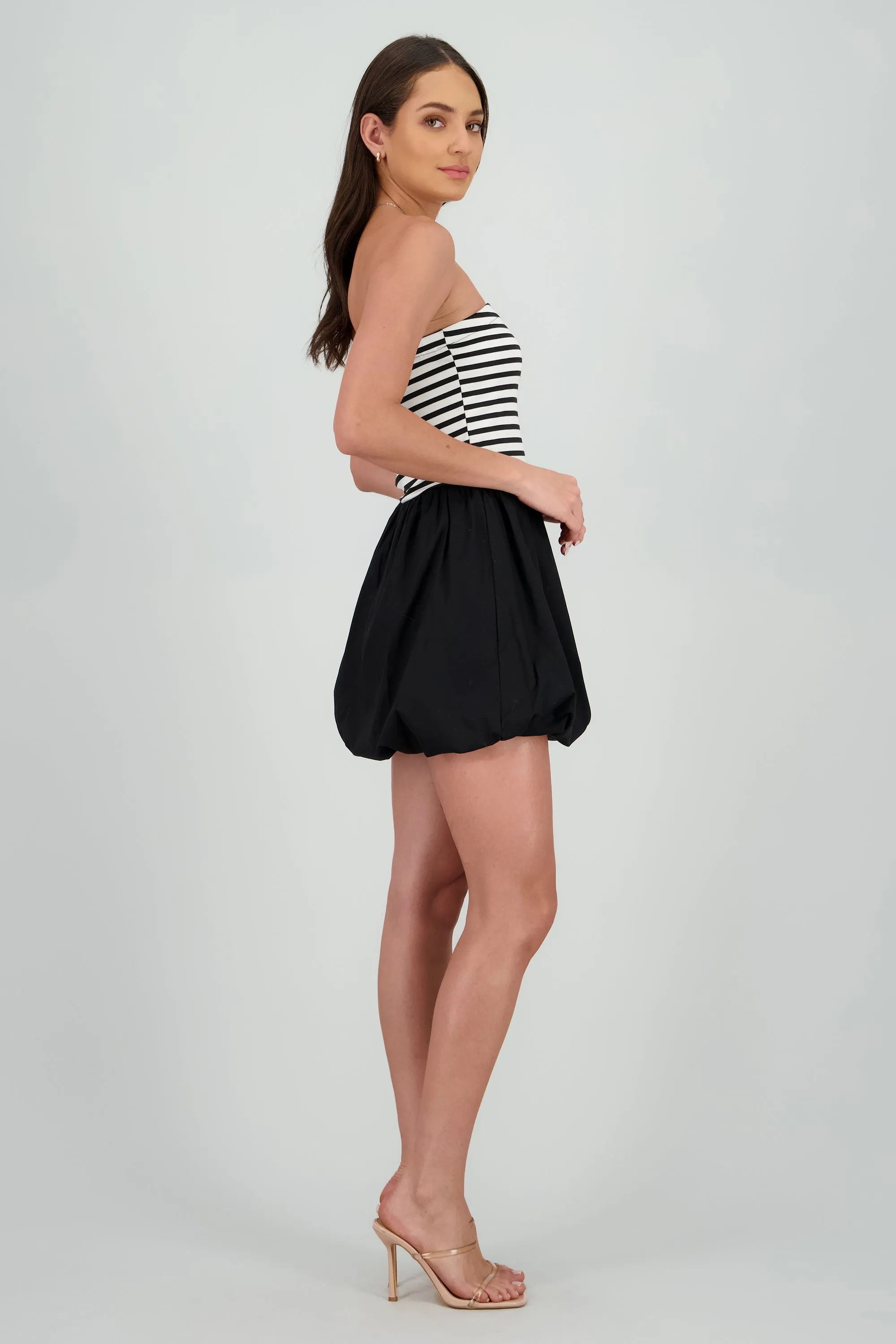 Vestido mini contraste detalle globo sold by Shasa product image thumbnail 3