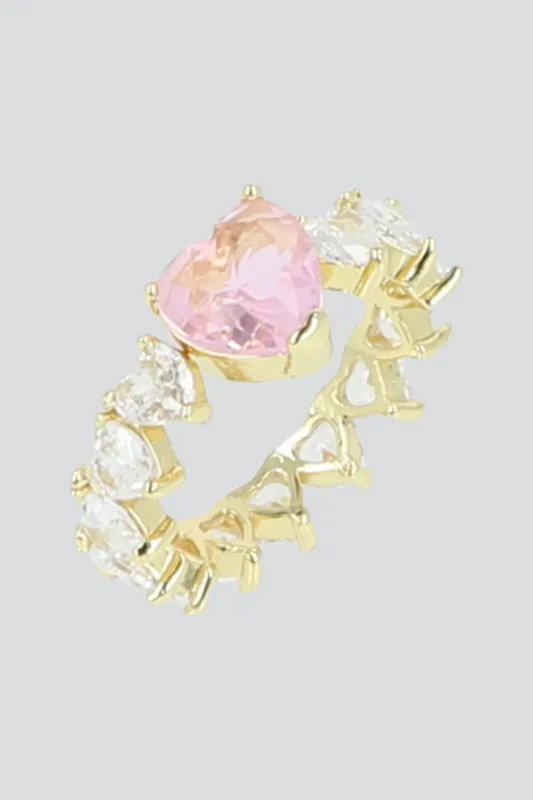 Anillo corazon cristal sold by Shasa