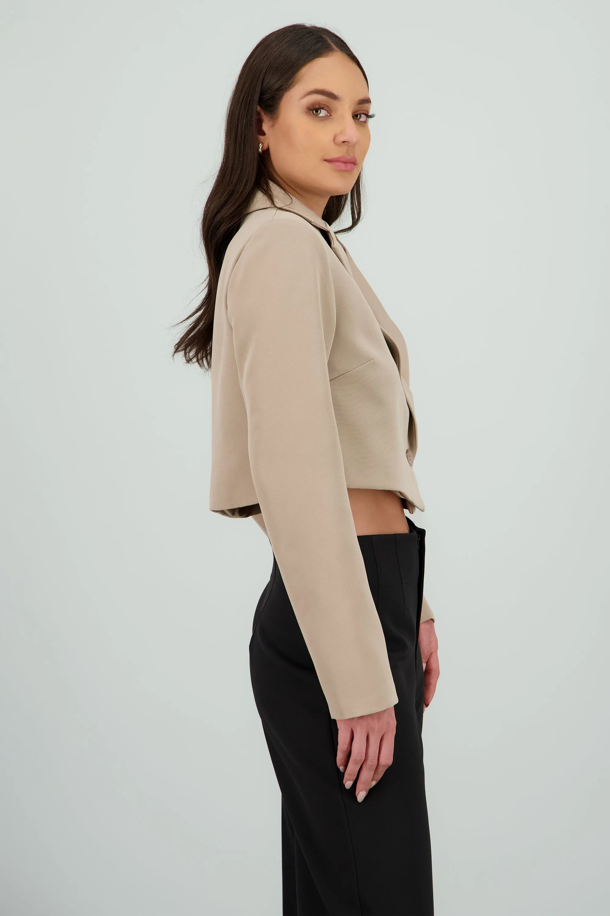 Saco crop detalle solapa sold by Shasa product image thumbnail 3
