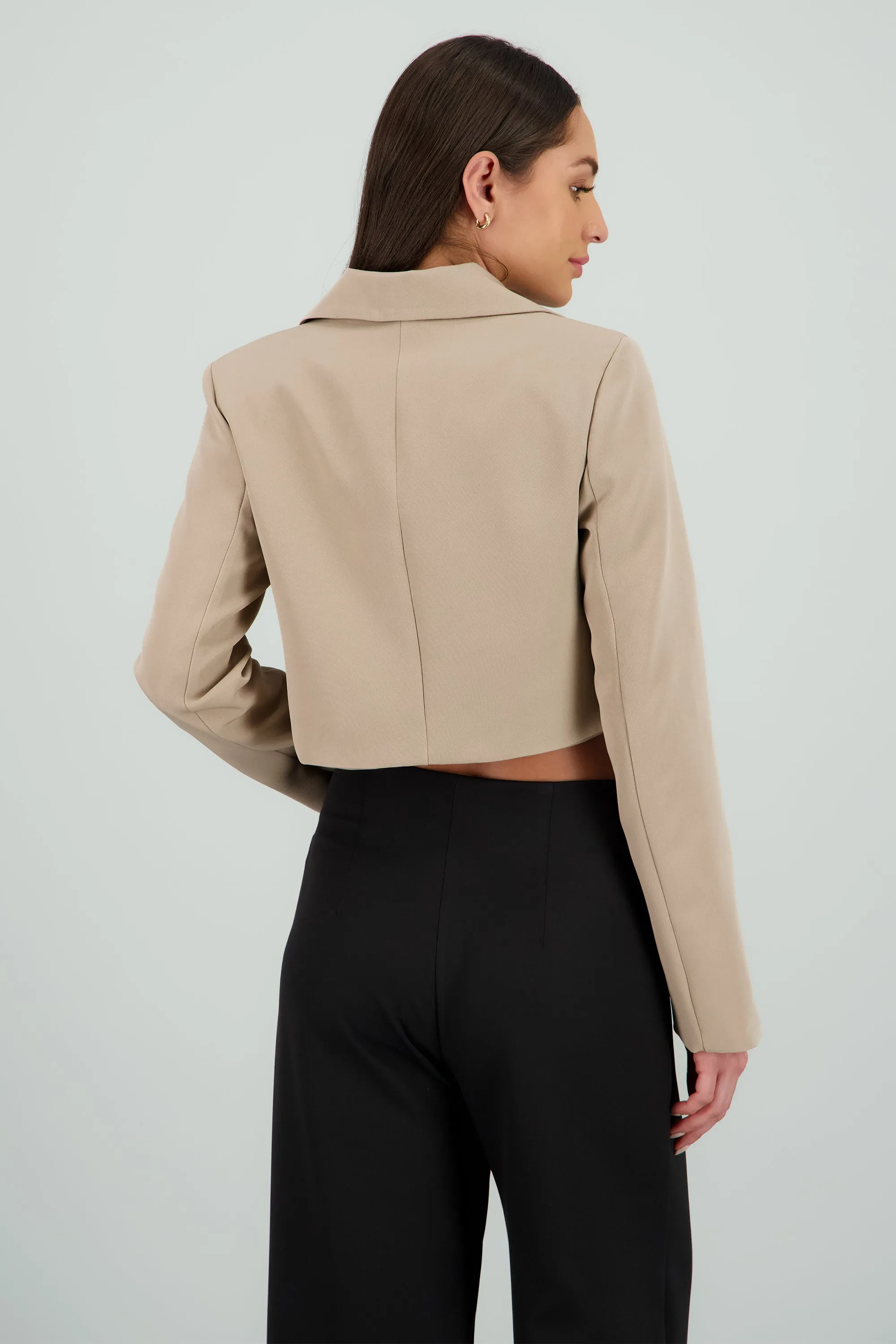 Saco crop detalle solapa sold by Shasa product image thumbnail 4