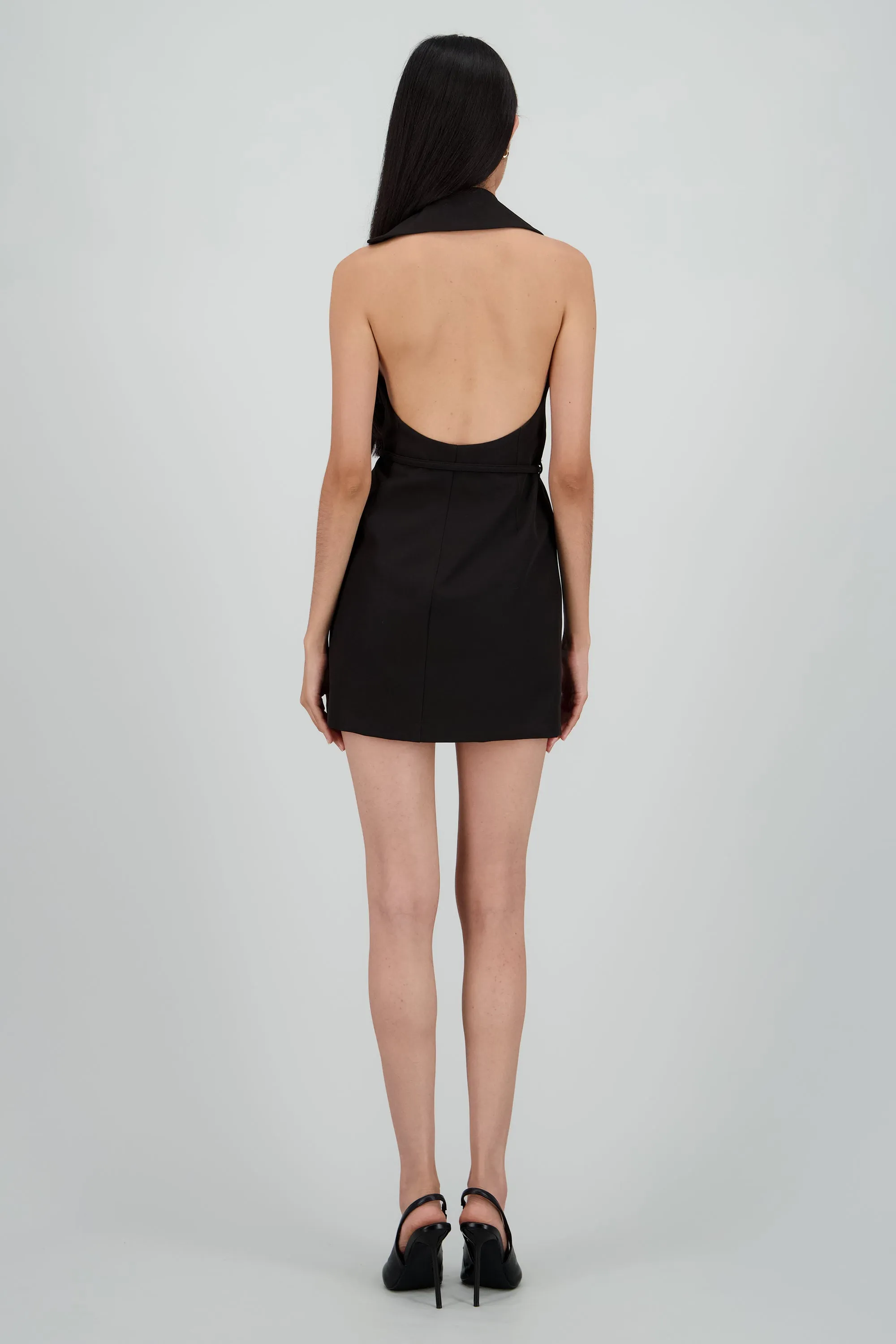 Vestido sastreado espalda abierta con cinto sold by Shasa product image thumbnail 4