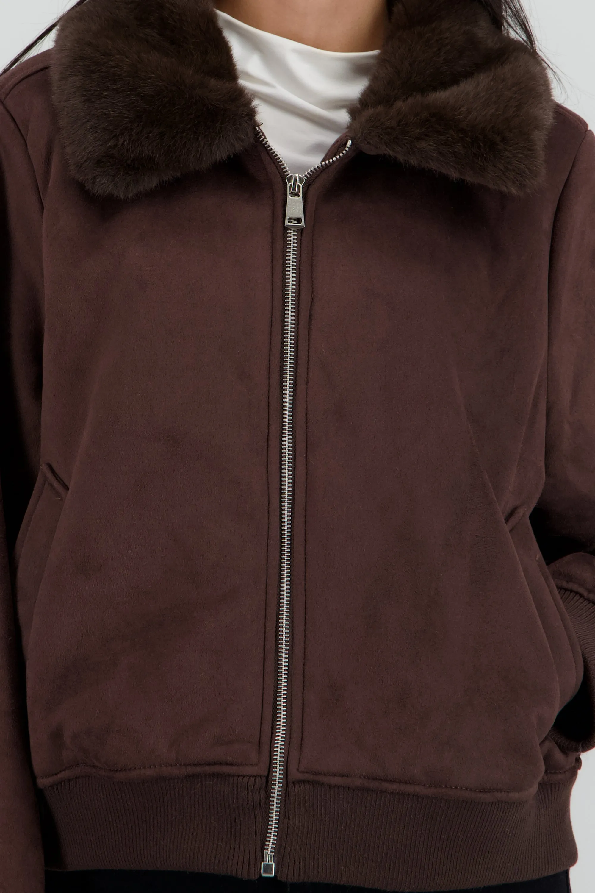 Chamarra lisa con cuello peluche sold by Shasa product image thumbnail 5