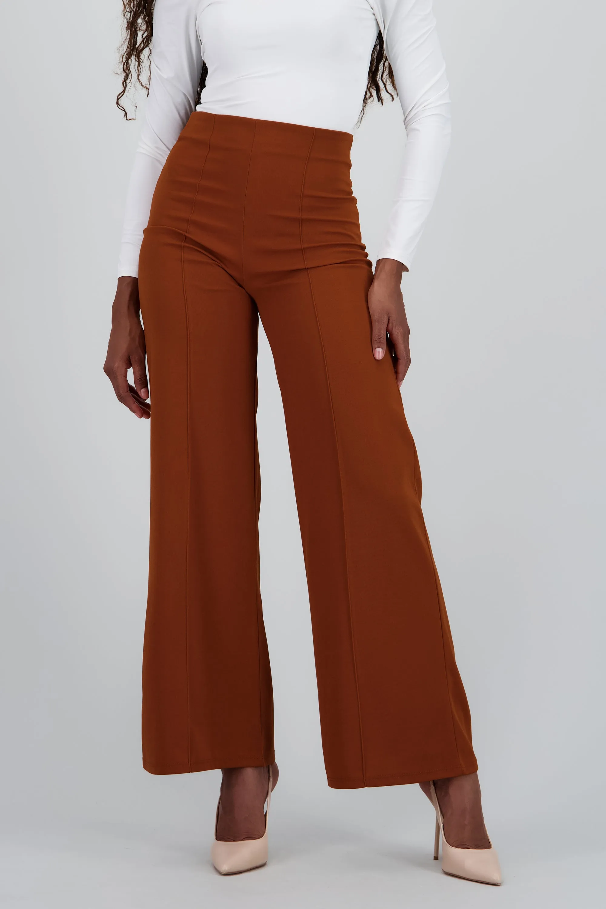 Pantalón Wide Leg Cintura Alta Costuras sold by Shasa product image thumbnail 2