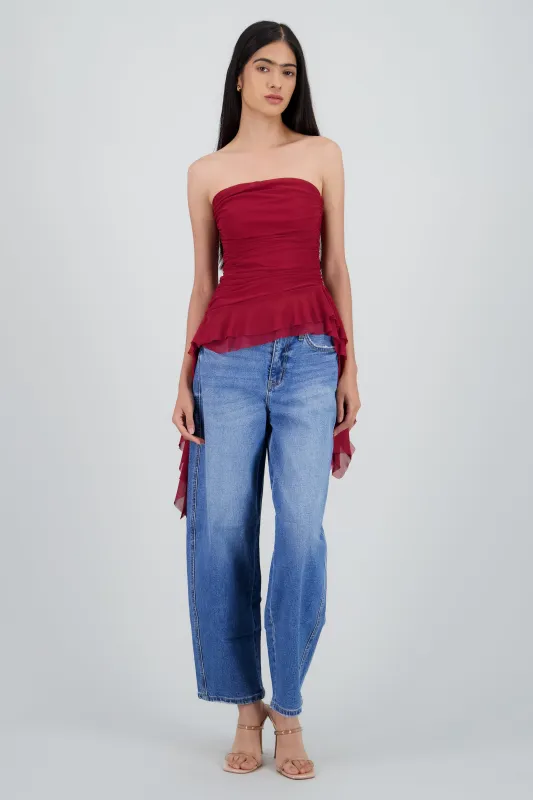 Top strapless drapeado sold by Shasa