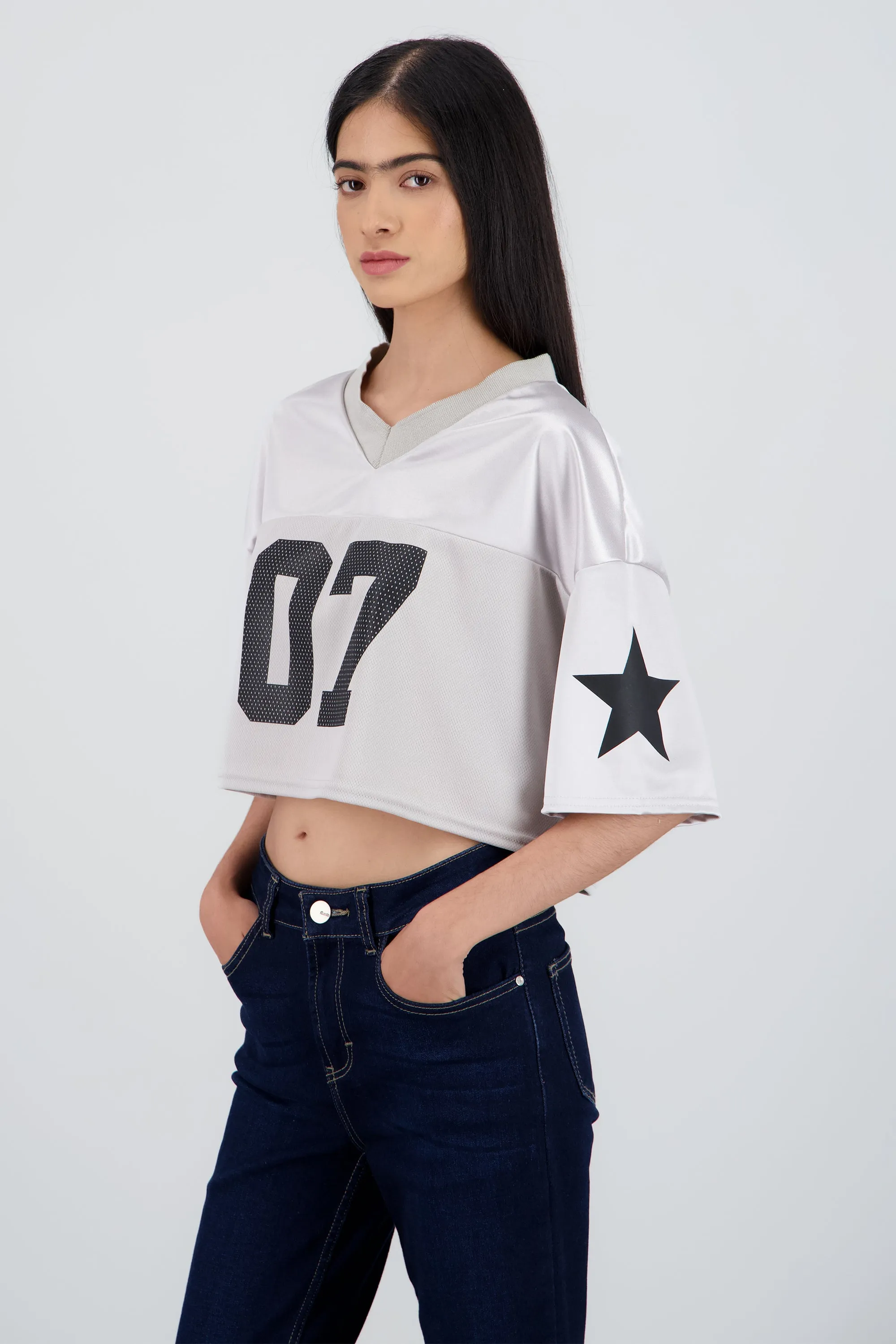 Playera crop manga corta estampado numero sold by Shasa product image thumbnail 3
