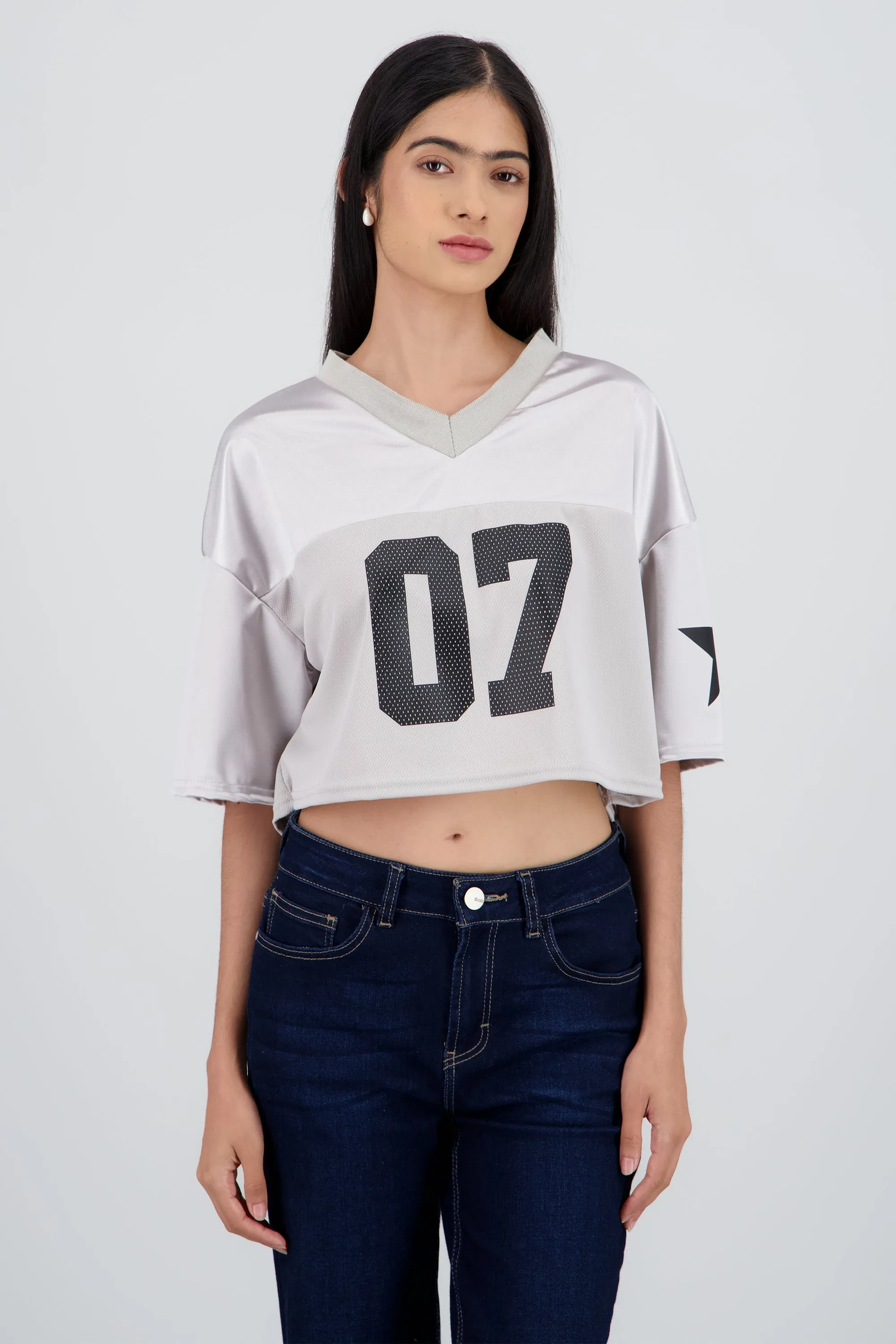 Playera crop manga corta estampado numero sold by Shasa product image thumbnail 2