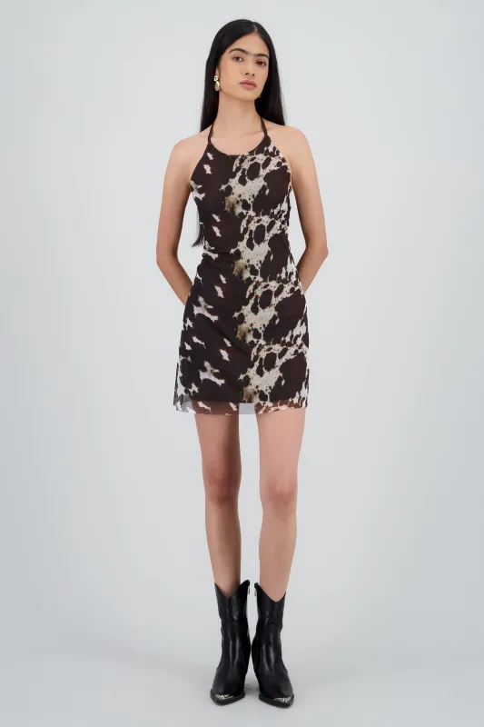 Vestido mini estampado animal print sold by Shasa
