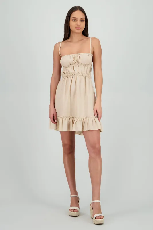 Vestido mini escote esplada cortes sold by Shasa