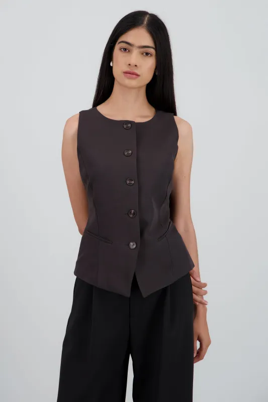 Chaleco largo sastre con botones Hypsters sold by Shasa