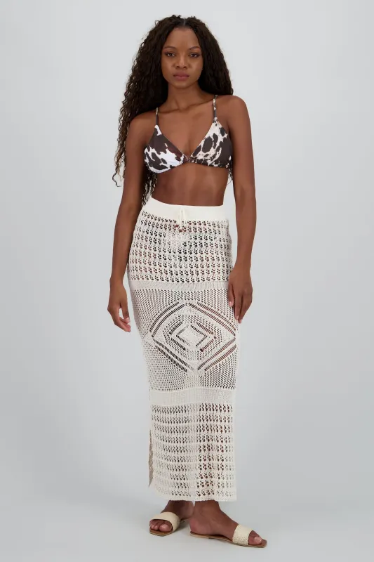 Falda maxi tejida resorte sold by Shasa