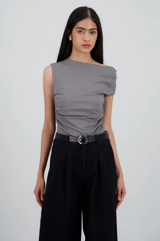 Bodysuit sin mangas drapeado costados sold by Shasa