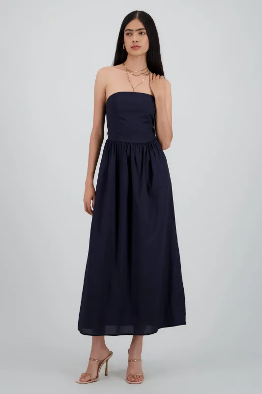 Vestido strapples popelina sold by Shasa