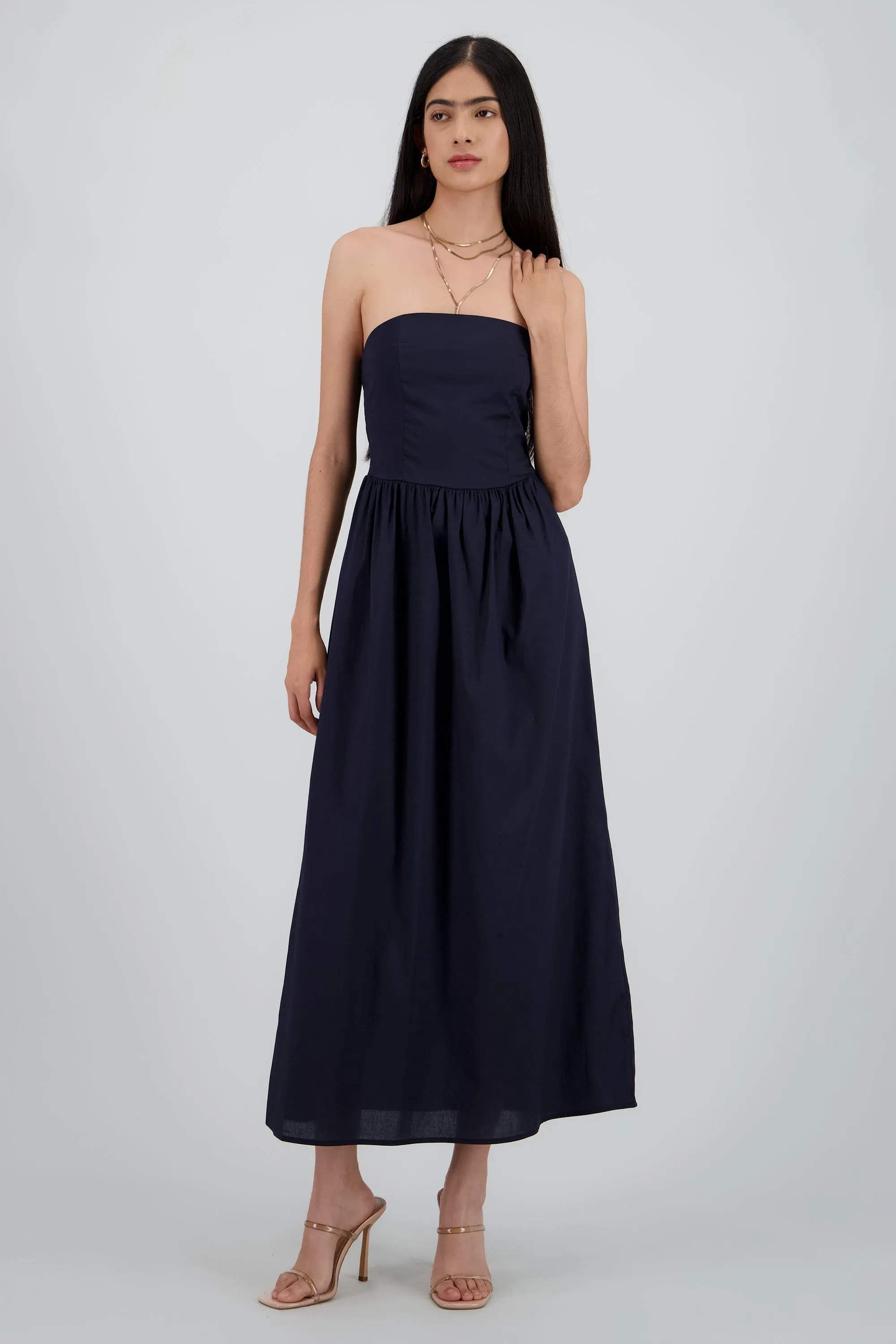 Vestido strapples popelina sold by Shasa