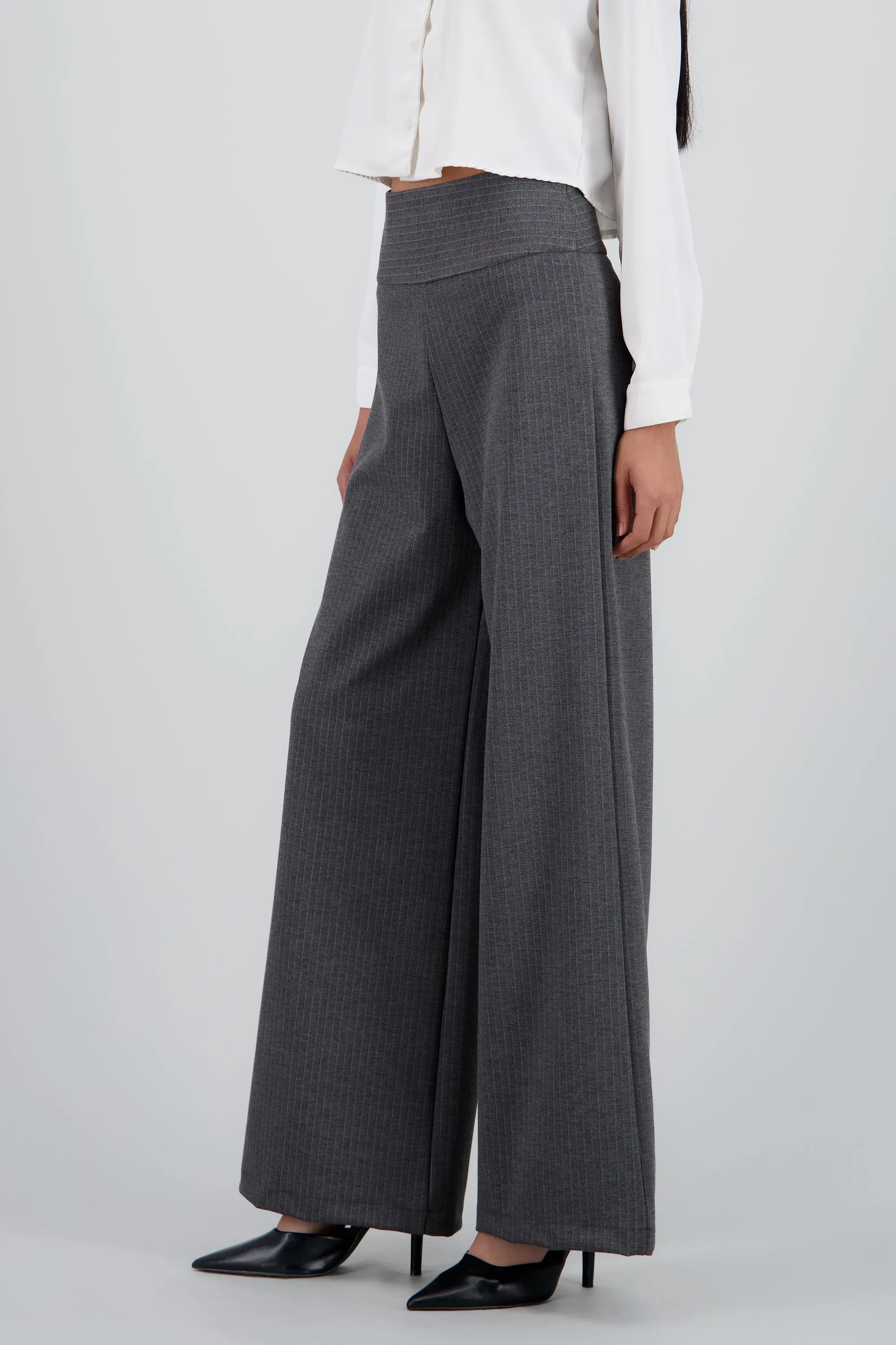 Pantalon wide leg con pretina ancha rayas sold by Shasa product image thumbnail 3
