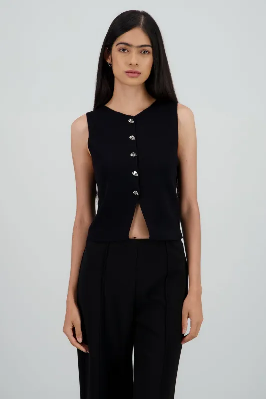 Top tejido con detalle de botones sold by Shasa