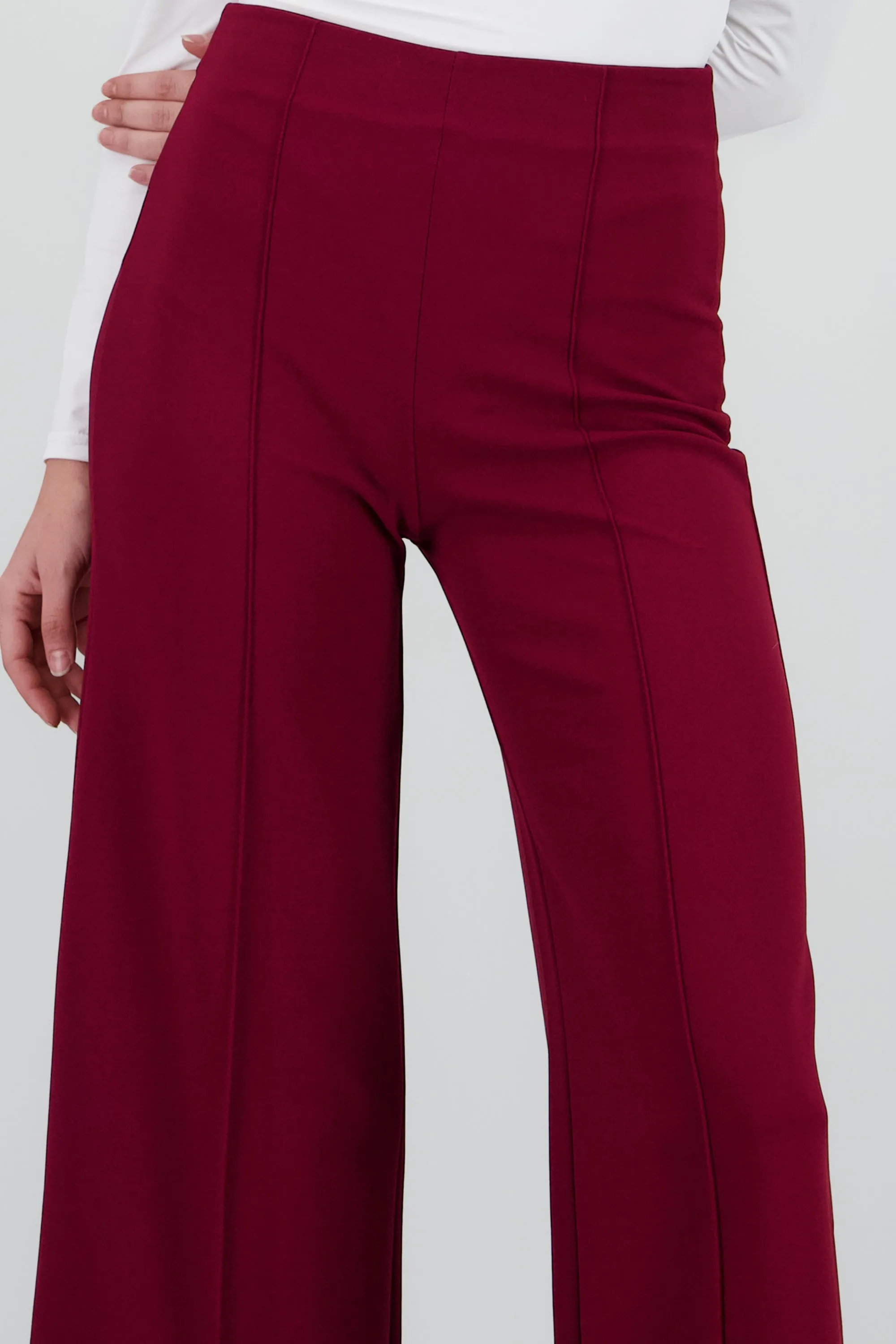 Pantalón Wide Leg Cintura Alta Costuras sold by Shasa product image thumbnail 5