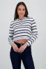Top tejido cuello polo rayas sold by Shasa