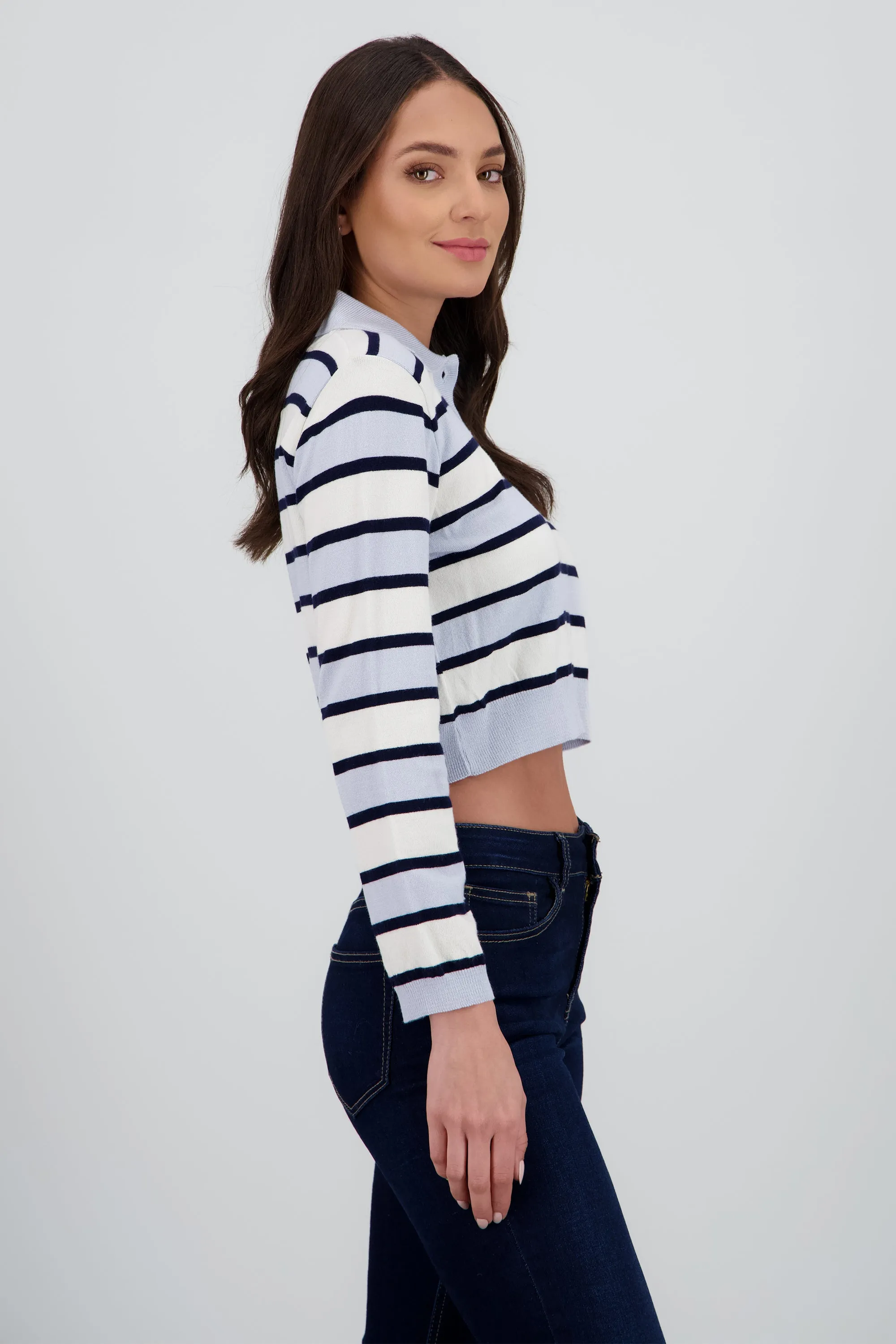 Top tejido cuello polo rayas sold by Shasa product image thumbnail 3